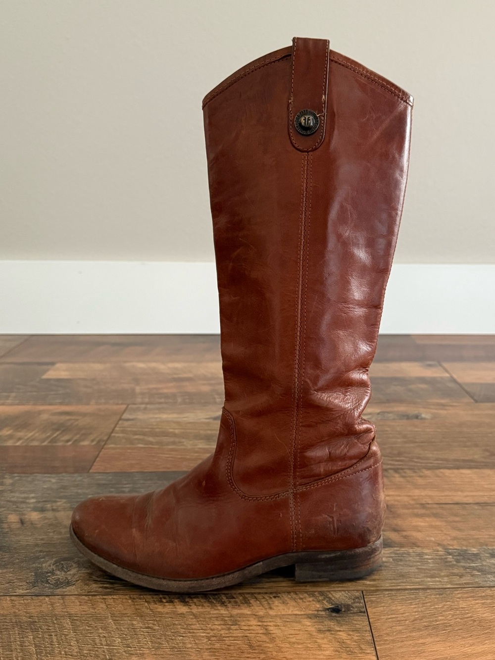 Frye Melissa Button Boots in Cognac - Picture 8 of 12